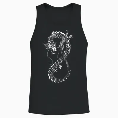 Chinese Dragon Unisex Tank Top - Black