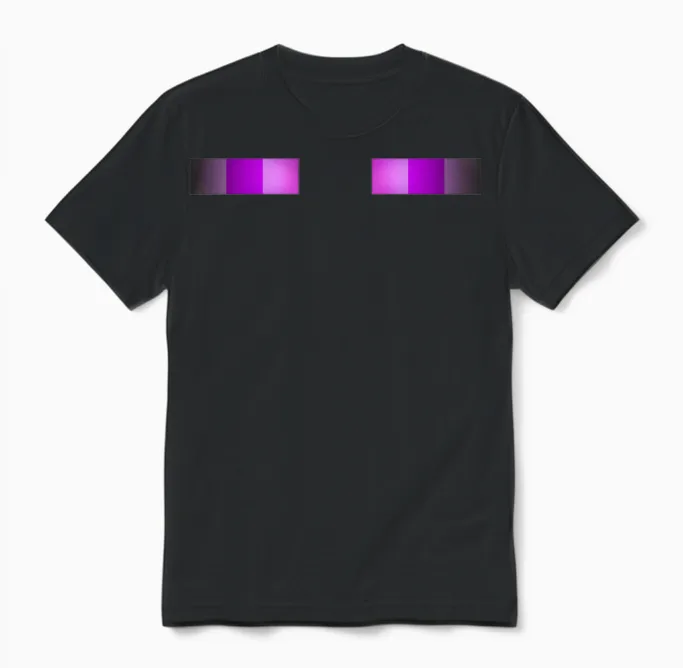 Enderman Eyes Unisex T-Shirt in Black