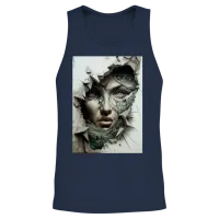 Trending Design Unisex Tank Top - Navy – 2