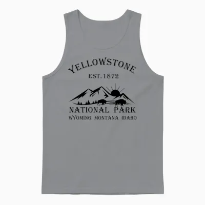 Yellowstone National Park Unisex Tank Top - Sport Grey