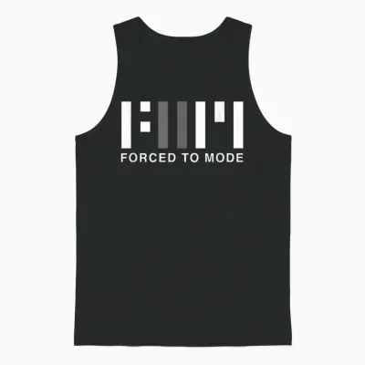 Forced to Mode T-Shirt, Black Unisex Tank Top - Black