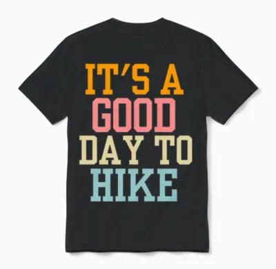 Hiking Unisex T-Shirt - Black
