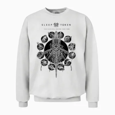 Sleep Token Remains White Unisex Sweatshirt - White