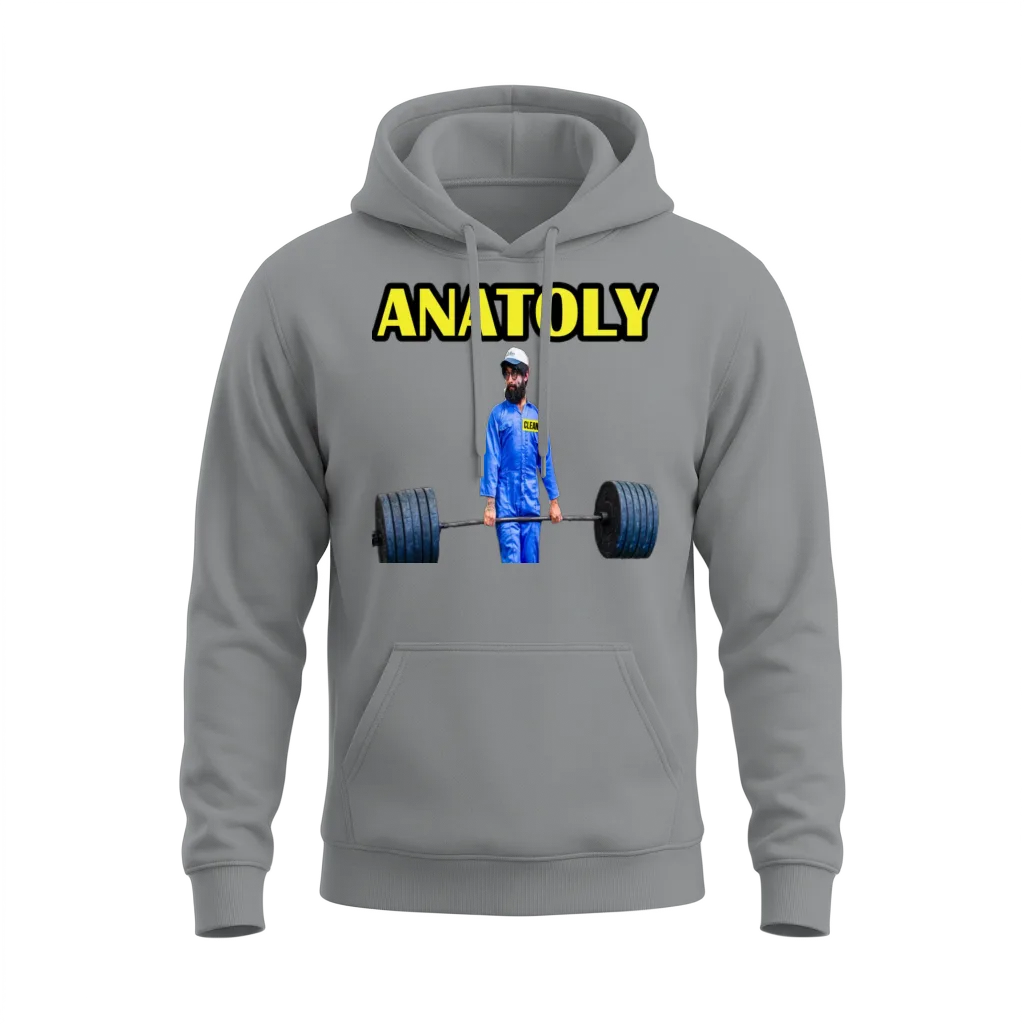 Anatoly Gym Cleaner β & Lifting Unisex Hoodie - Sport Grey