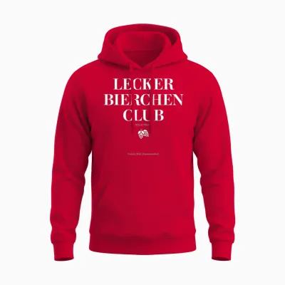 Tasty Beer Club X Official Member Mallorca Beer Back Unisex Hoodie - Red