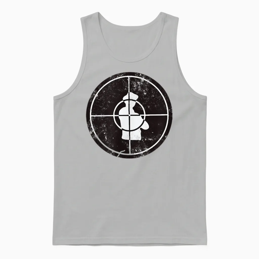 Funny Central Intelligence Geek Graphic Unisex Tank Top in Ash