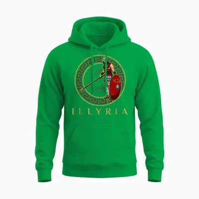Balkan Souvenir Albanien National Krieger Albanisch Training Unisex Hoodie - Irish Green
