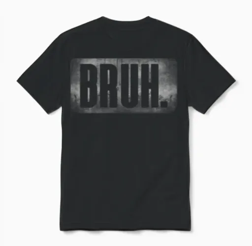 Bruh Meme Funny Meme Bruh Memes & Humor Gift Unisex T-Shirt in Black