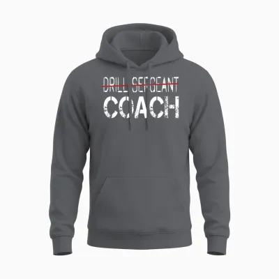 Drill Sergeant - Coach Unisex Hoodie - Charcoal