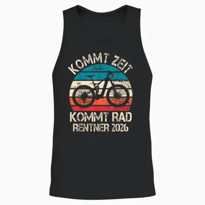 Rentner 2026 Spruch Fahrrad Ebike Rente Ruhestand Radfahrer Unisex Tank Top - Black