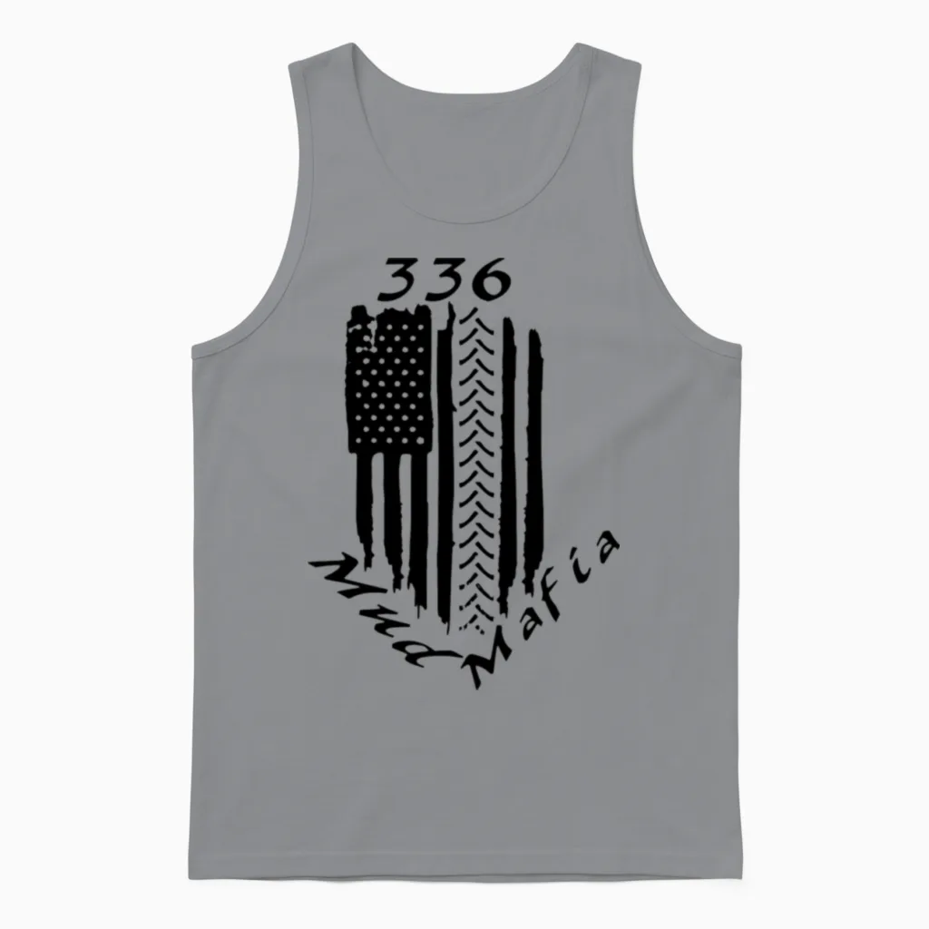 336 Mud Mafia Unisex Tank Top in Sport Grey