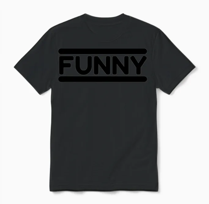 Funny - Black Unisex T-Shirt in Black