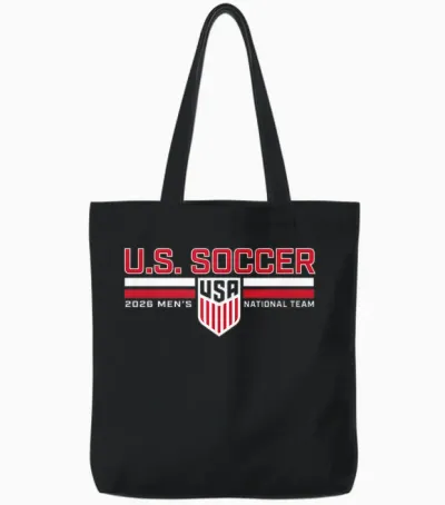 World Cup 2026 Usmnt Roster Navy Tote Bags - Black