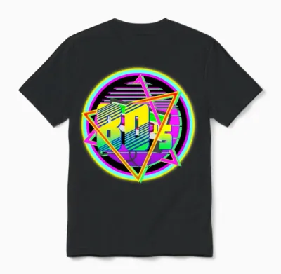 80s Retro Classic Style Unisex T-Shirt - Black