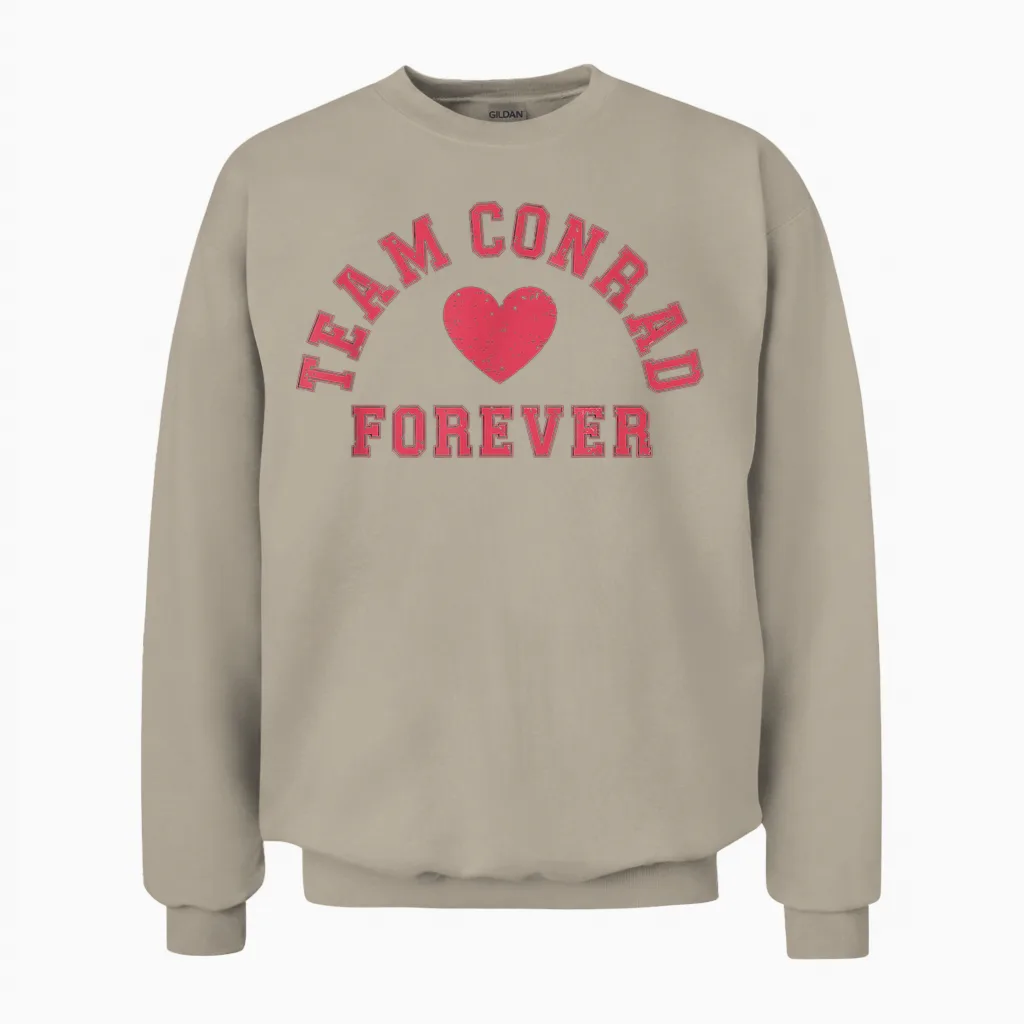 Team Conrad Retro Forever Vintage Unisex Sweatshirt in Sand
