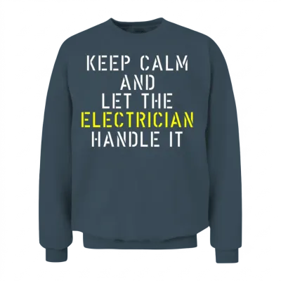 Funny Electrician Unisex Sweatshirt - Dark Heather