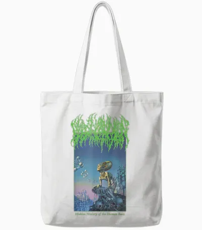 Blood Incantation Official Merchandise - Hhothr Tote Bags - White