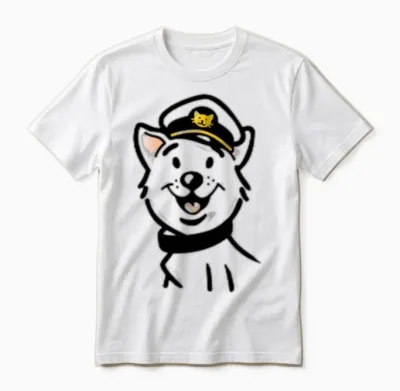 Cute Dog Unisex T-Shirt - White