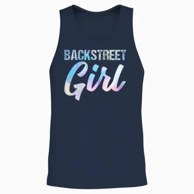 Women's Girls from the Backstreet T-Shirt, Black, S Unisex Tank Top - Navy