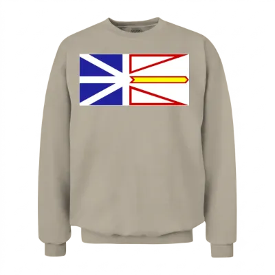Flag of Newfoundland and Labrador, Drapeau Tnl, Ca Unisex Sweatshirt - Sand