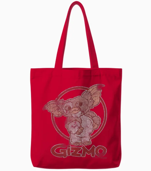 Gremlins Distressed Gizmo Tote Bags in Red