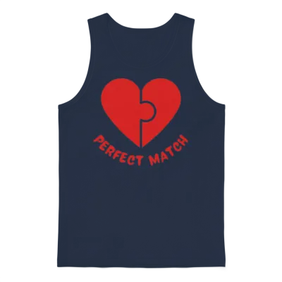 Perfect Match Unisex Tank Top - Navy