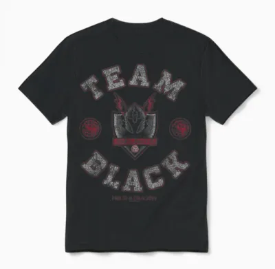 House of the Dragon Team Black Targaryen House Logo Unisex T-Shirt - Black