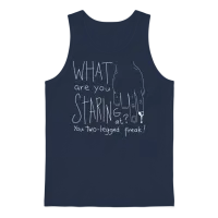 Funny Amputee Unisex Tank Top - Navy – 1