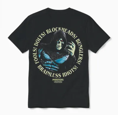 Maîtres De L'univers : Skeletor Fools! Idiots Sans Cerveau Unisex T-Shirt - Black