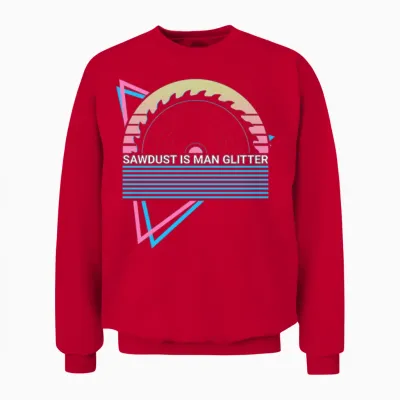Funny Carpenter Carpentry Retro Unisex Sweatshirt - Red