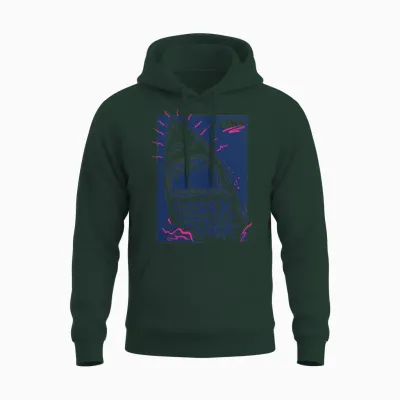 Jaws Shark Attack Unisex Hoodie - Forest