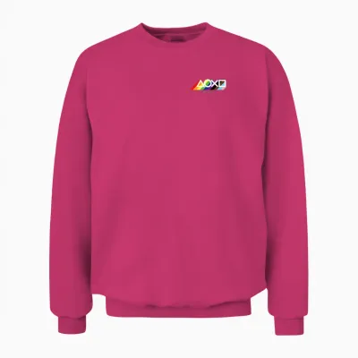 Playstation Pride Lgbtqia Collection Horizontal Pocket Logo Unisex Sweatshirt - Heliconia