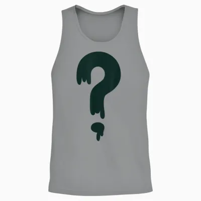 Disney Gravity Falls Soos Mystery Shack Question Mark Logo Unisex Tank Top - Sport Grey