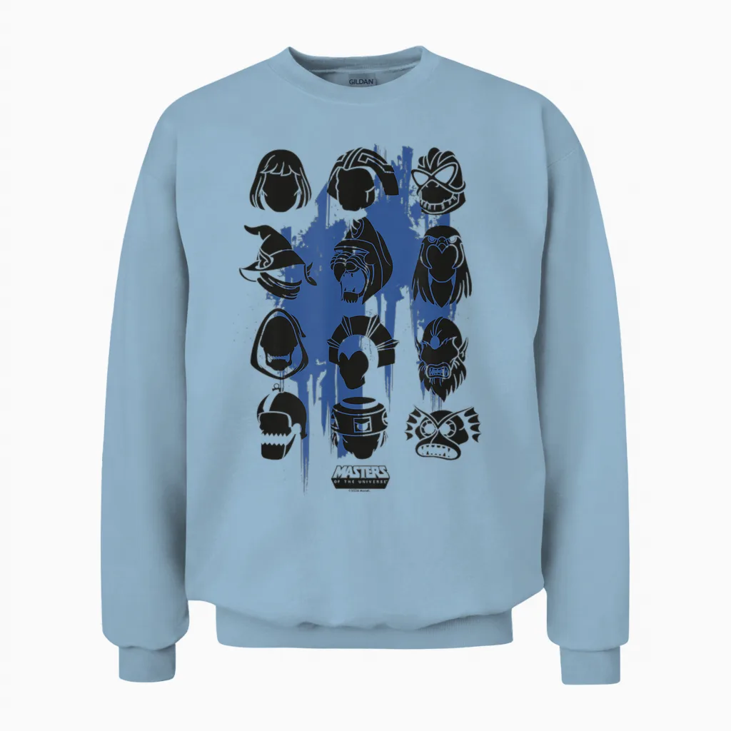 Masters of the Universe Silhouetten Unisex Sweatshirt in Light Blue