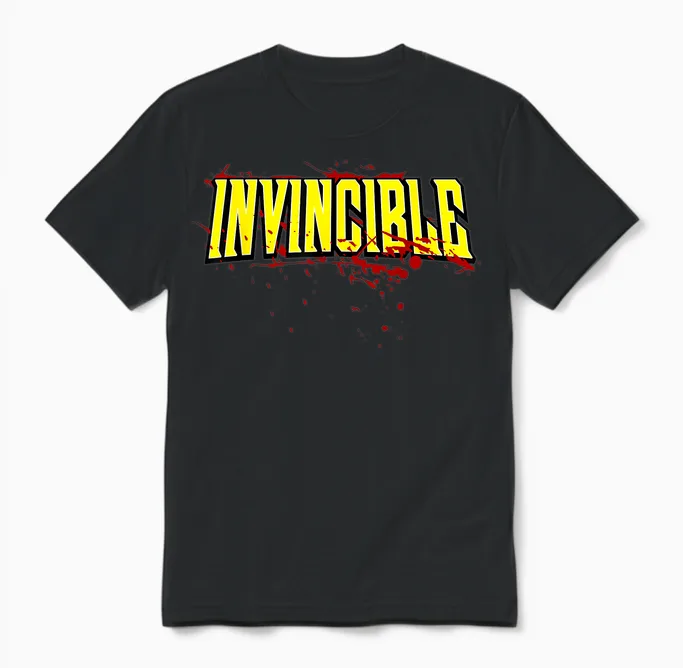 Invincible Bloody Logo Unisex T-Shirt in Black