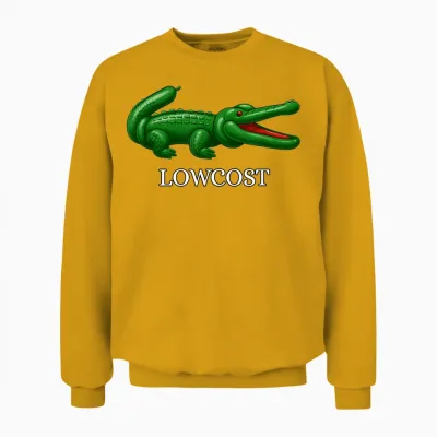 Lowcost Humour De Croco-Dile Unisex Sweatshirt - Gold
