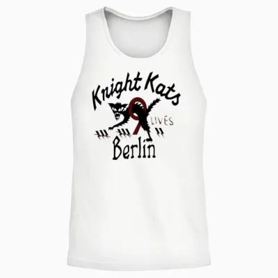 Knight Kats Berlin Unisex Tank Top - White