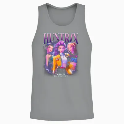 Kpop Demon Hunters Huntr/x Heartthrob Officially Licensed Unisex Tank Top - Sport Grey