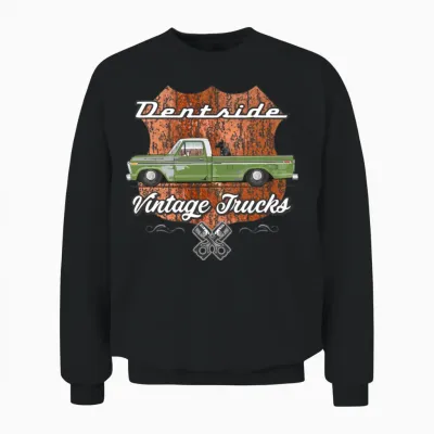 Dentside Limestone Green Unisex Sweatshirt - Black