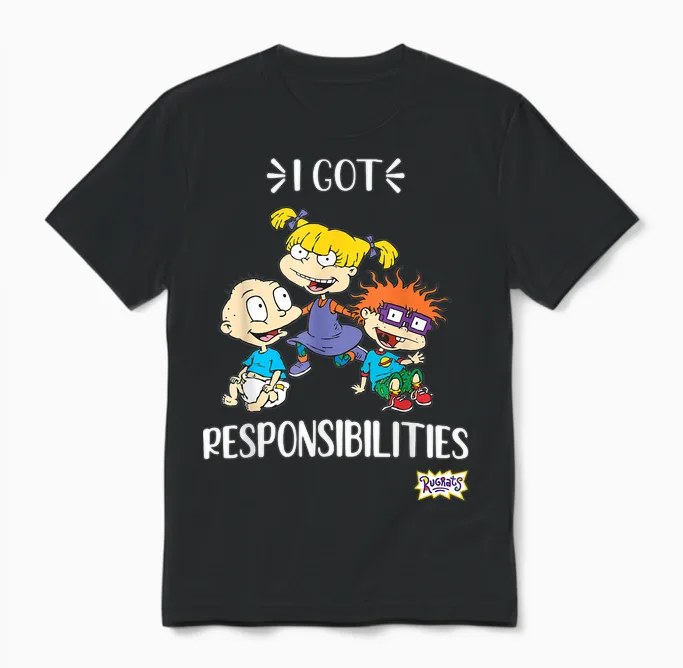 Mademark X Rugrats - Funny Angelica Quote Rugrats Unisex T-Shirt in Black