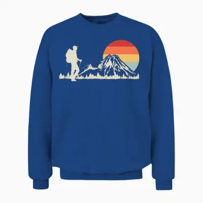 Hiking Retro Unisex Sweatshirt - Royal