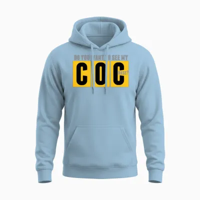 Do You Want to See My Coc Unisex Hoodie - Light Blue