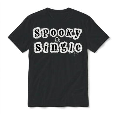 Spooky & Single – Paranormal Valentine Unisex T-Shirt - Black