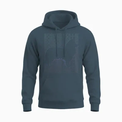 Border Collie Dog Retro Unisex Hoodie - Dark Heather