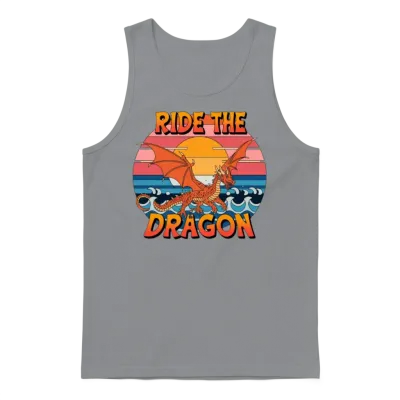 Ride the Dragon Unisex Tank Top - Sport Grey