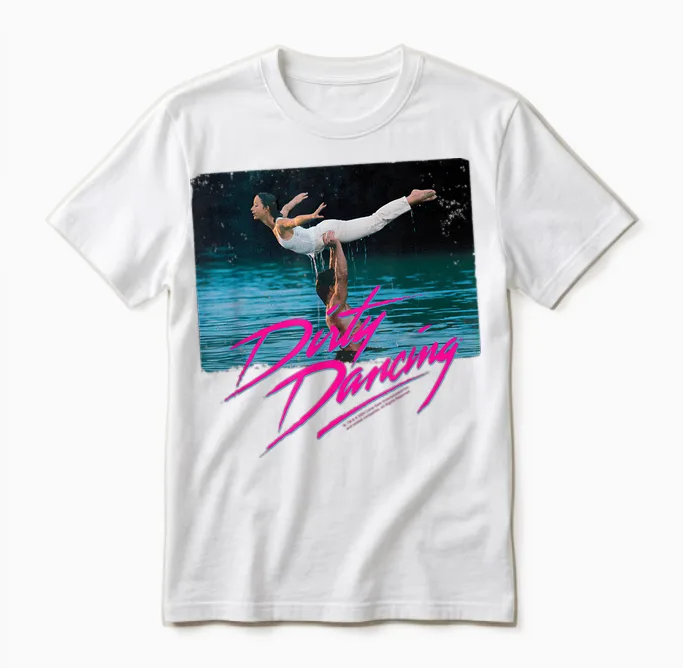 Dirty Dancing Lake Lift Szene Unisex T-Shirt in White