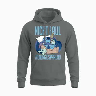 Disney Lilo & Stitch Nicht Faul #energy-Saving Unisex Hoodie - Graphite Heather