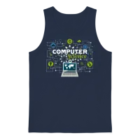Computer Science Unisex Tank Top - Navy – 1