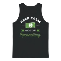 Accountant Accounting Gift Idea Funny Accountancy Unisex Tank Top - Black – 1