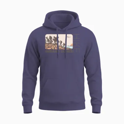 Hike Indiana Dunes Unisex Hoodie - Heather Sport Dark Navy
